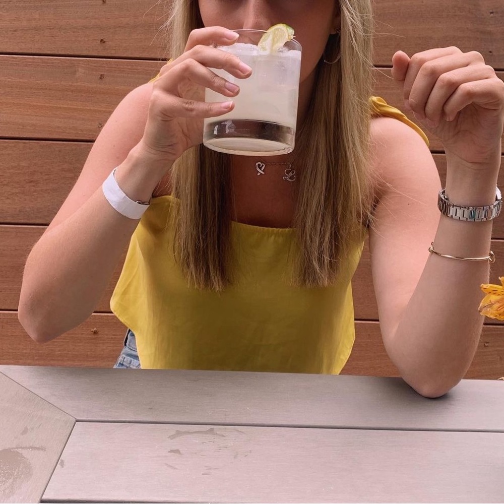 Superdown (Revolve) Cropped Yellow Tank Top - image 2